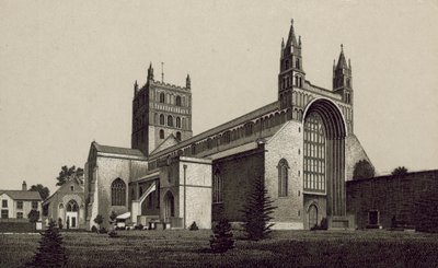 Abadia de Tewkesbury (litografia) de English School