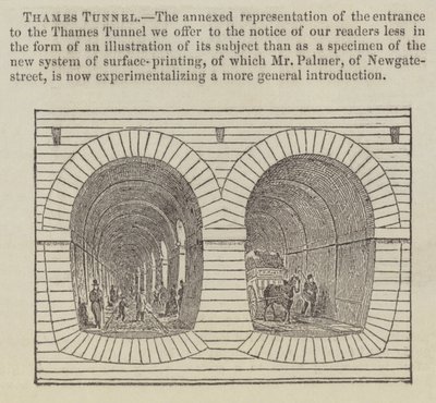 Túnel do Tamisa (gravura) de English School