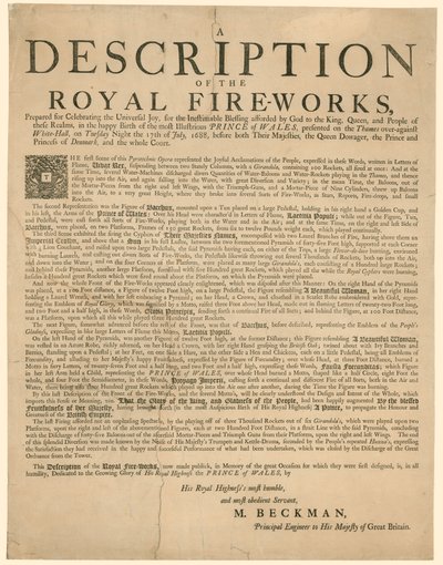 Ação de Graças pelo nascimento de James Edward, o Velho Pretendente, nascido em 10 de junho de 1688 de English School