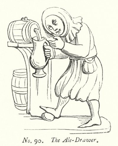 O Ale-Drawer (gravura) de English School