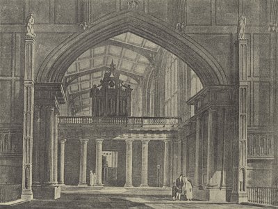 A Capela-Ante, 1816 (gravura) de English School