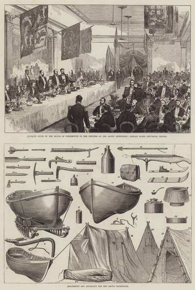 A Expedição Ártica (gravura) de English School