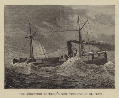 O Novo Navio El Plata da República Argentina (gravura) de English School