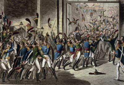 A chegada de Napoleão (1769-1821) às Tulherias em 20 de março de 1815 de English School