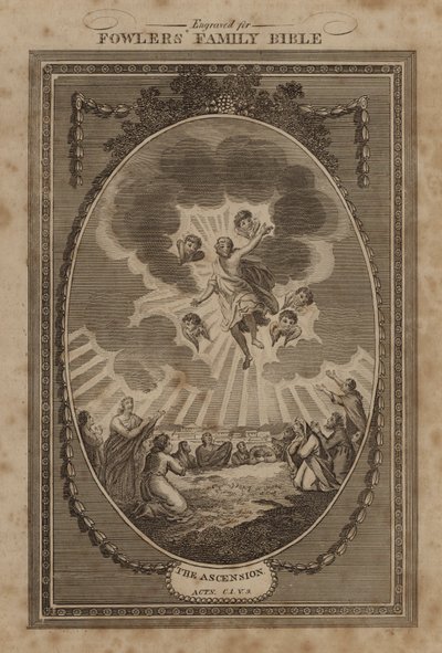 A Ascensão, Actos, Capítulo 1, Verso 9 (gravura) de English School