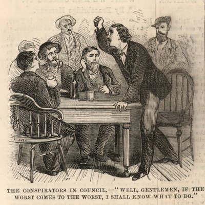 O Assassinato do Presidente Lincoln; Os conspiradores no conselho de English School