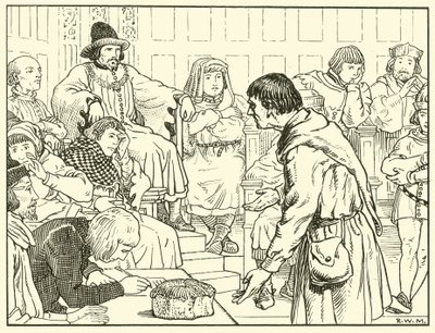 O Assize de Pão (tinta no papel) de English School