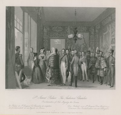 A, audiência, câmara, de, st jamess, palácio de English School