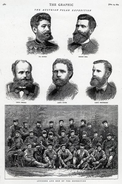 A Expedição Polar Austríaca, publicada em The Graphic, Novemeber 14 1874 de English School