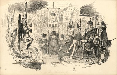 Das Auto-da-Fé (Gravur) von English School