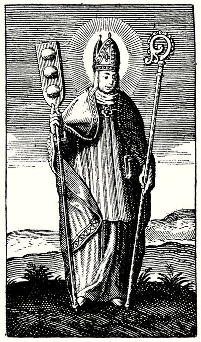 O Santo Padeiro, St Honore (gravura) de English School