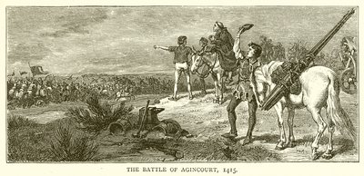 A Batalha de Agincourt, 1415 de English School