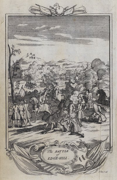 The Battle of Edge Hill (gravura) de English School