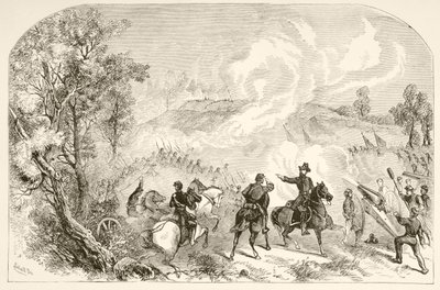 A Batalha de Gettysburg (litografia) de English School