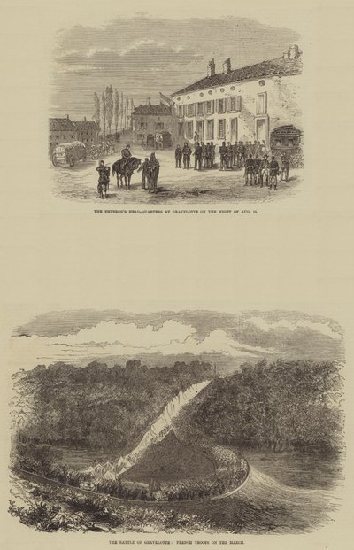 A Batalha de Gravelotte (gravura) de English School