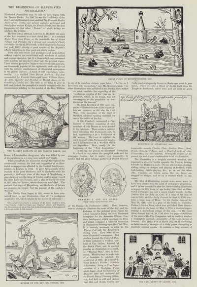 O Início do Jornalismo Ilustrado (gravura) de English School