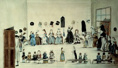 A Escola Benevolente (aguarela sobre papel) de English School