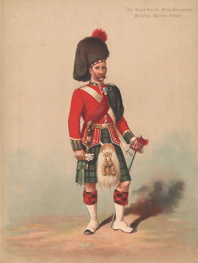 O relógio preto, Royal Highlanders, oficial, ordem de revisão de English School
