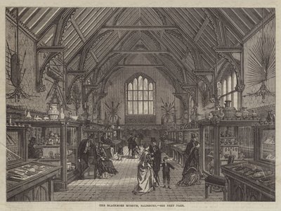 O Museu Blackmore, Salisbury (gravura) de English School