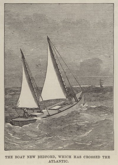 O Barco New Bedford, que atravessou o Atlântico (gravura) de English School