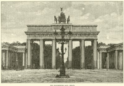 O Portão De Brandemburgo, Berlim, 1870 de English School