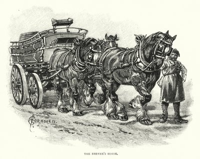 O Cavalo da Cerveja (gravura) de English School