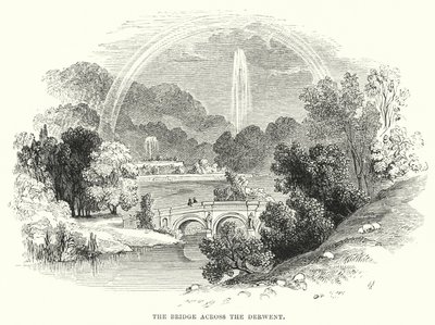 A Ponte sobre o Derwent (gravura) de English School