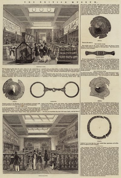 O Museu Britânico (gravura) de English School