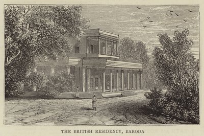 The British Residency, Baroda (gravura) de English School