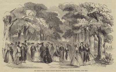 The Broad Walk, Christ Church Meadows, Oxford, no domingo à noite de English School