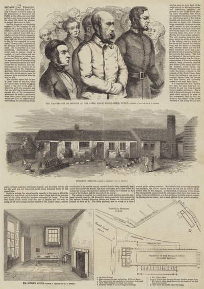 A tragédia de Broadstone (gravura) de English School