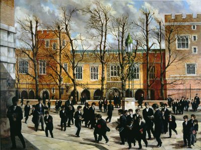 A sarça ardente no topo da Common Lane, com vista para New Schools, Eton College, c.1935 de English School