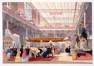 O salão canadense de Dickinsons Comprehensive Pictures da Grande Exposição de 1851 ..., publicado por Dickinson Brothers, 1854 de English School