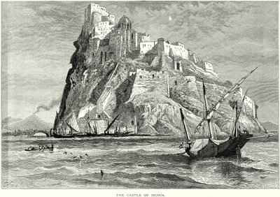 Das Schloss von Ischia (Gravur) von English School