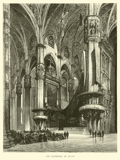 A catedral de Milão de English School