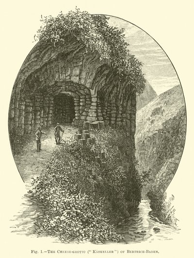 A gruta de queijos (Kaskeller) de Bertrich-Baden de English School