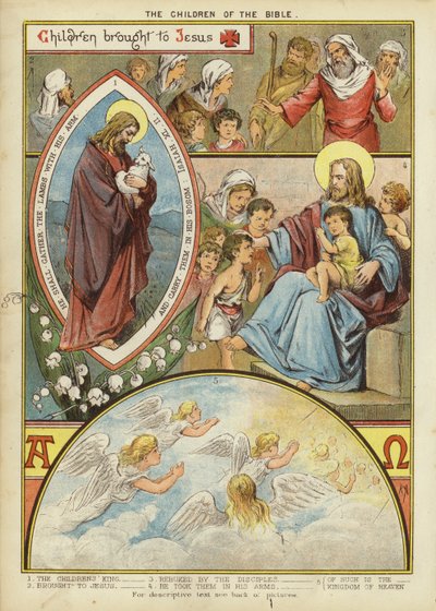 Os Filhos da Bíblia: As crianças trazidas a Jesus (chromolitho) de English School