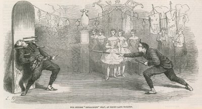O feito de empalamento chinês no Teatro Drury Lane de English School