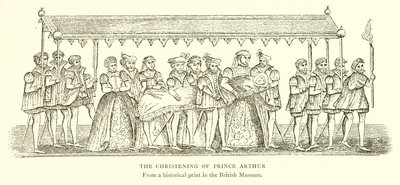 O batismo do príncipe Arthur de English School
