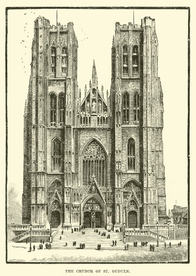 A, igreja, de, st, gudule de English School