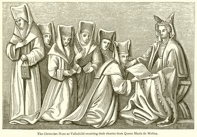 As freiras cistercienses de Valladolid recebem sua carta da rainha Maria de Molina de English School