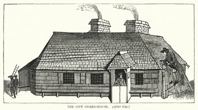 The City Guard-House (gravura) de English School