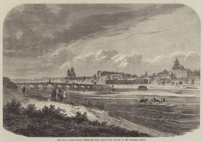 A cidade de Blois, em França, onde o Supremo Tribunal está atualmente envolvido nos julgamentos de conspiração (gravura) de English School