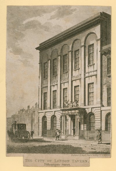 A Taverna da Cidade de Londres, Bishopsgate Street de English School
