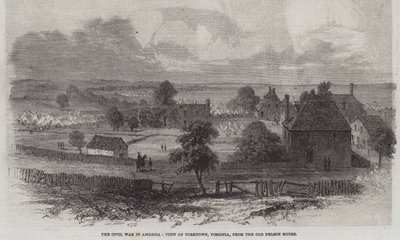 The Civil War in America, View of Yorktown, Virginia, from the Old Nelson House (gravura) de English School
