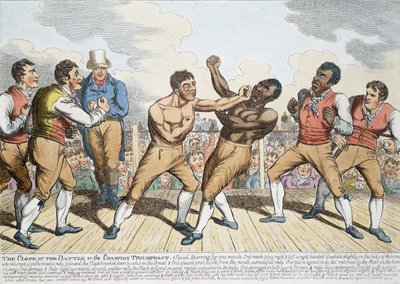 O fim da batalha ou o campeão triunfante, publicado em 1811 de English School