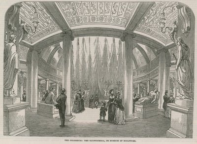 O Coliseu - A Gliptoteca, ou museu de escultura (gravura) de English School