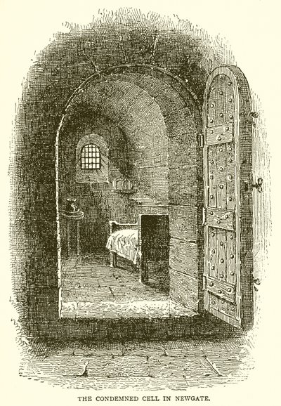 A célula condenada em Newgate de English School