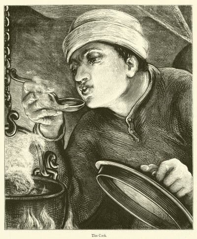 O Cozinheiro (gravura) de English School