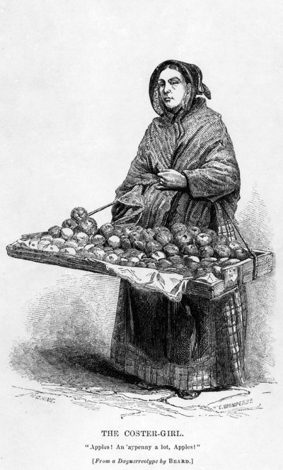 A Garota Coster, c.1840 de English School